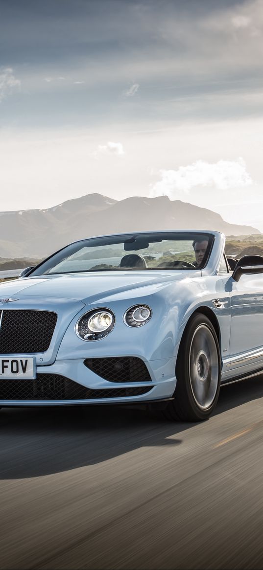 bentley, continental, gt, v8, convertible, side view