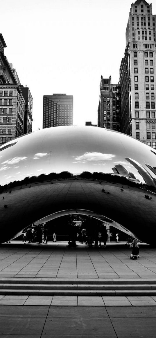 chicago, millennium park, usa, skyscrapers, entrance