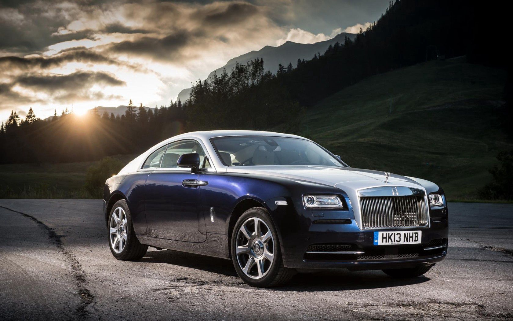 rolls-royce, wraith, side view