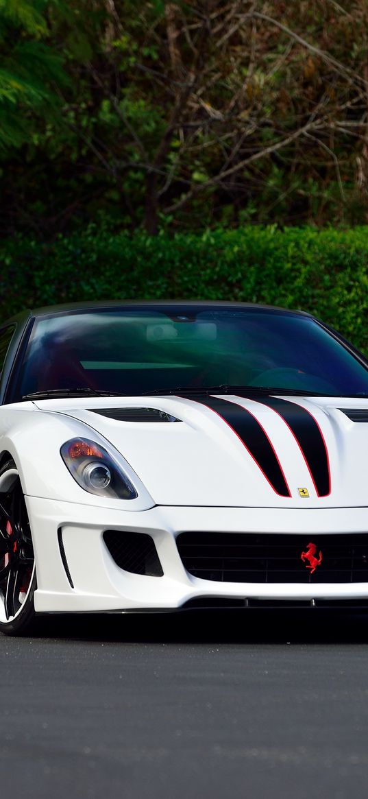 vorsteiner, ferrari, white, side view