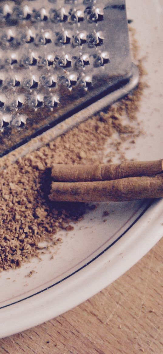 cinnamon, sticks, grater