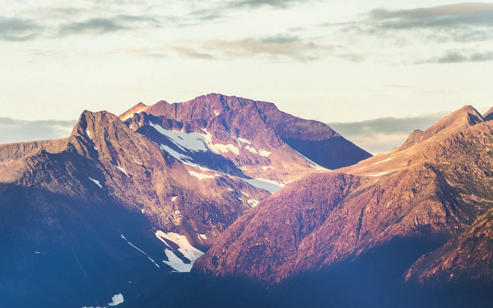 mountains, sky, tops