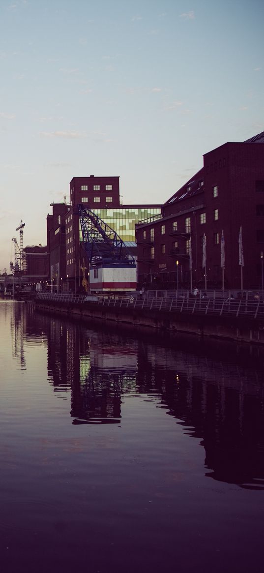 duisburg, germany, river, building