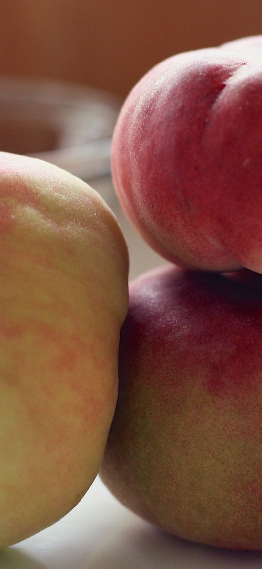 peaches, shape, fruits