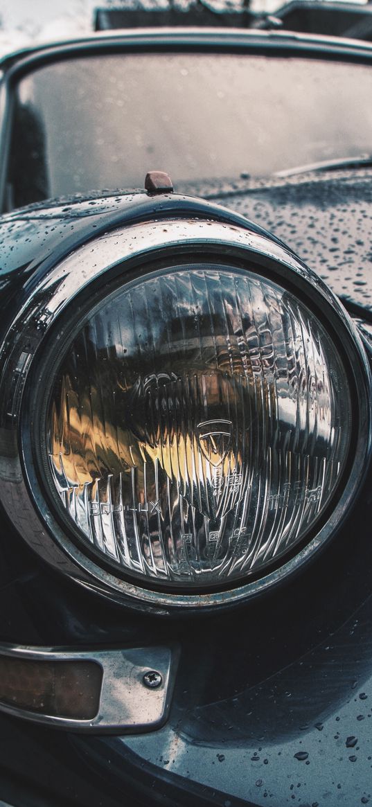 car, light, drop, hood