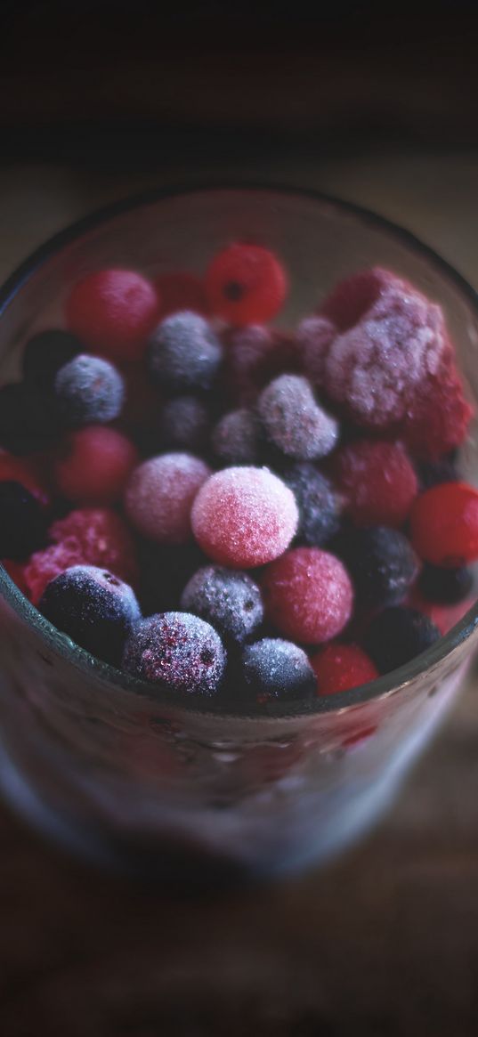 blueberries, raspberries, berries, frozen