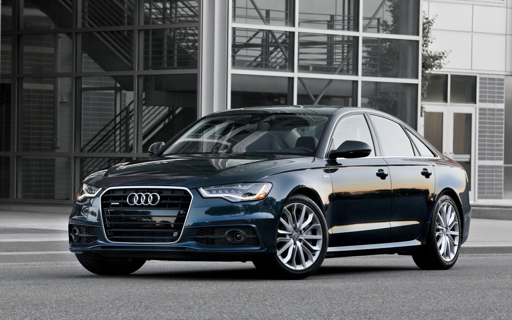 audi, a4, black, side view