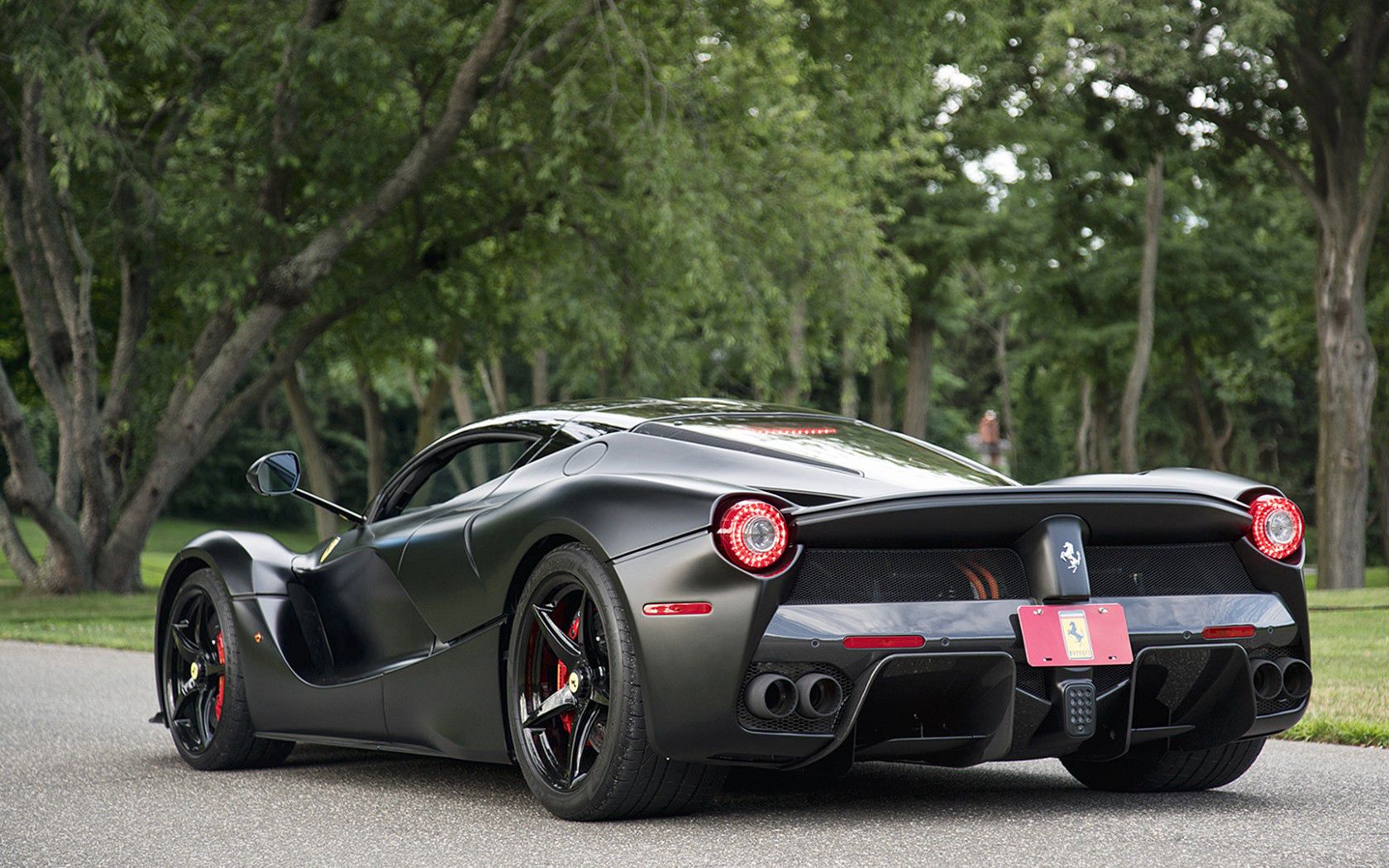 ferrari, laferrari, rear view, supercar