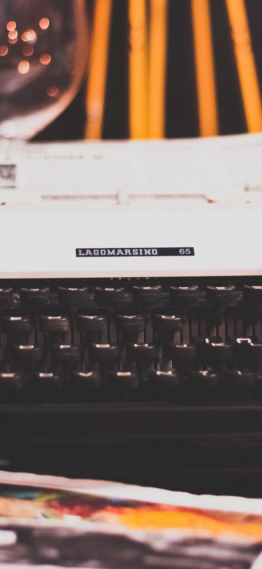 typewriter, retro, keys