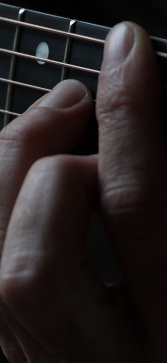 guitar, strings, fingers