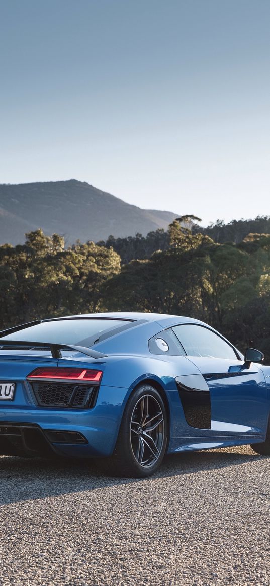 audi, r8, v10, side view