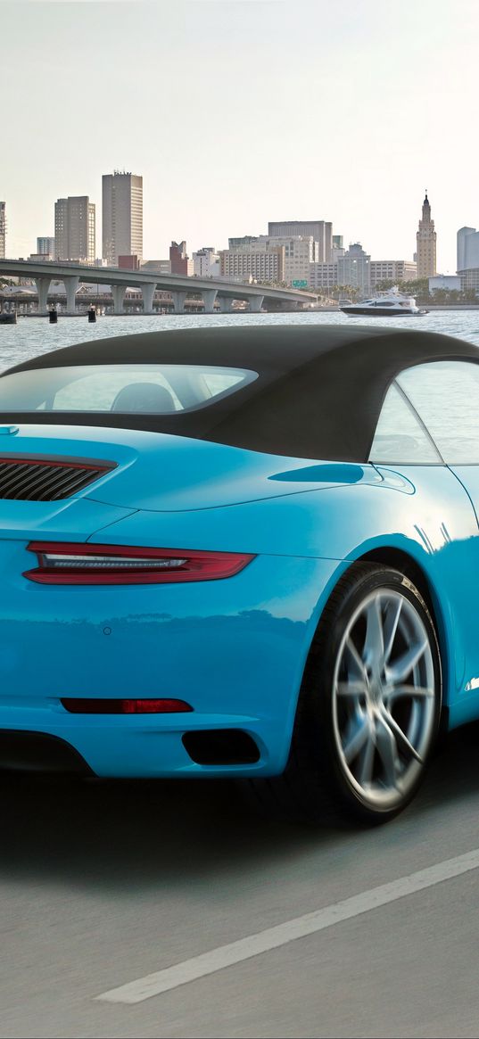 porsche, 911, carrera s, rear view