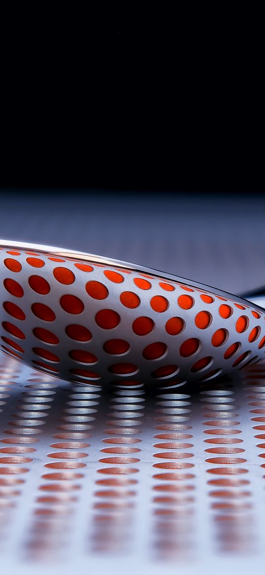 spoon, 3d, structure, circles, surface