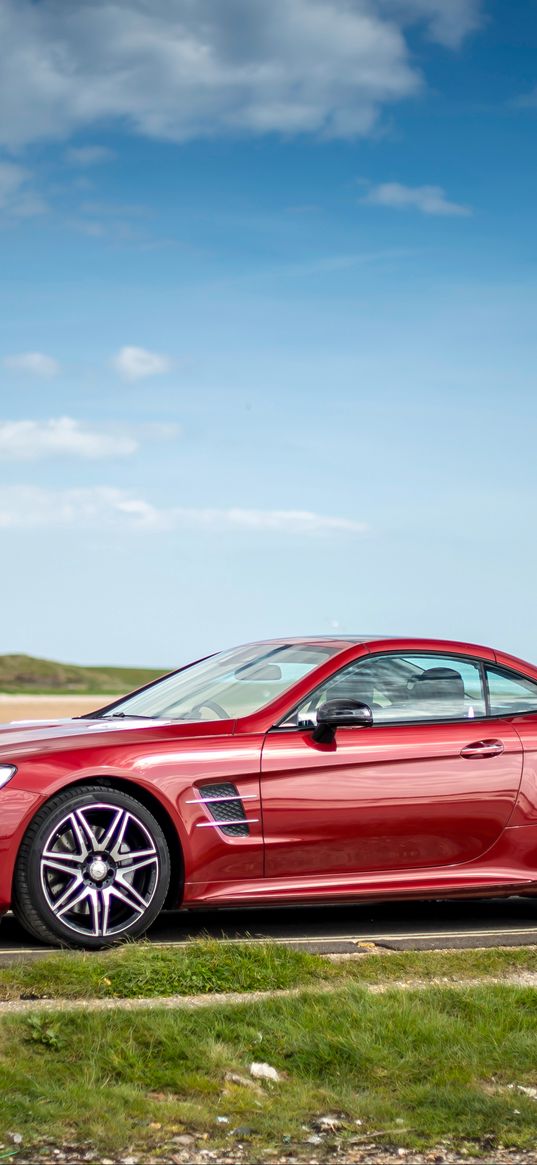 mercedes-benz, sl-class, amg, car, side view