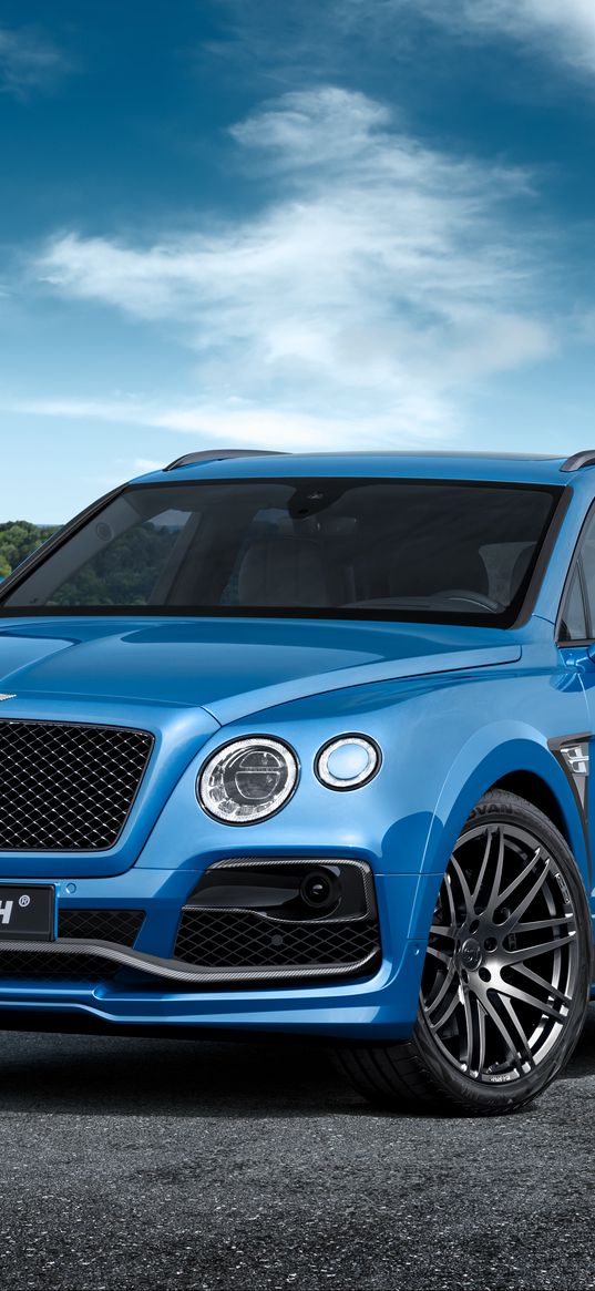 bentley, bentayga, side view