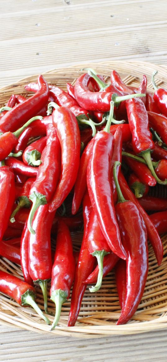 pepper, chilli, basket