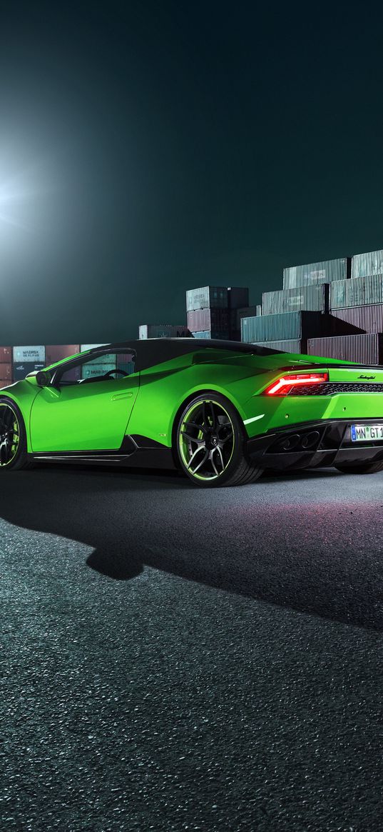 lamborghini, huracan, spyder, side view