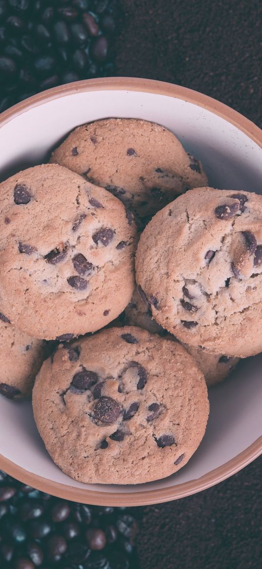 cookies, chocolate, coffee beans