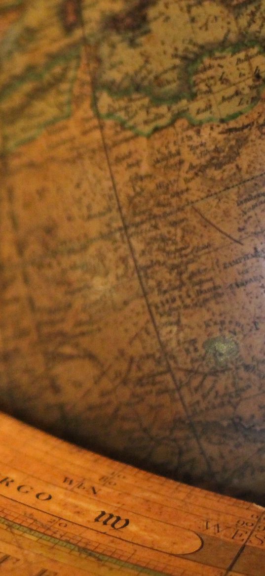 globe, coordinates, map