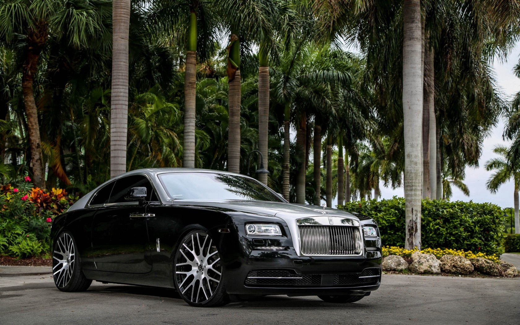 rolls-royce, wraith, black, side view