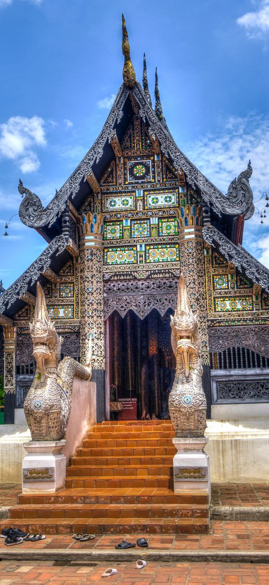 thailand, temple, chiang mai, hdr