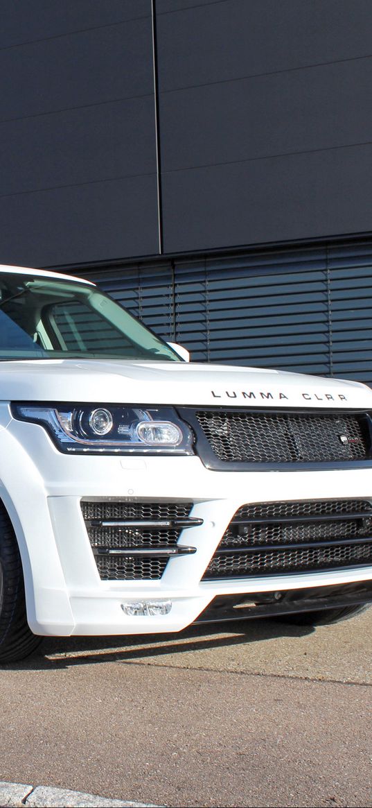 range rover, l405, white, side view