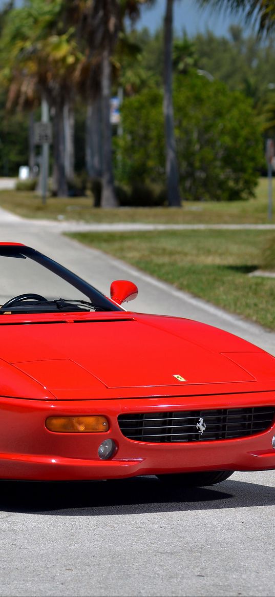 ferrari, gts, f355, 1994, side view