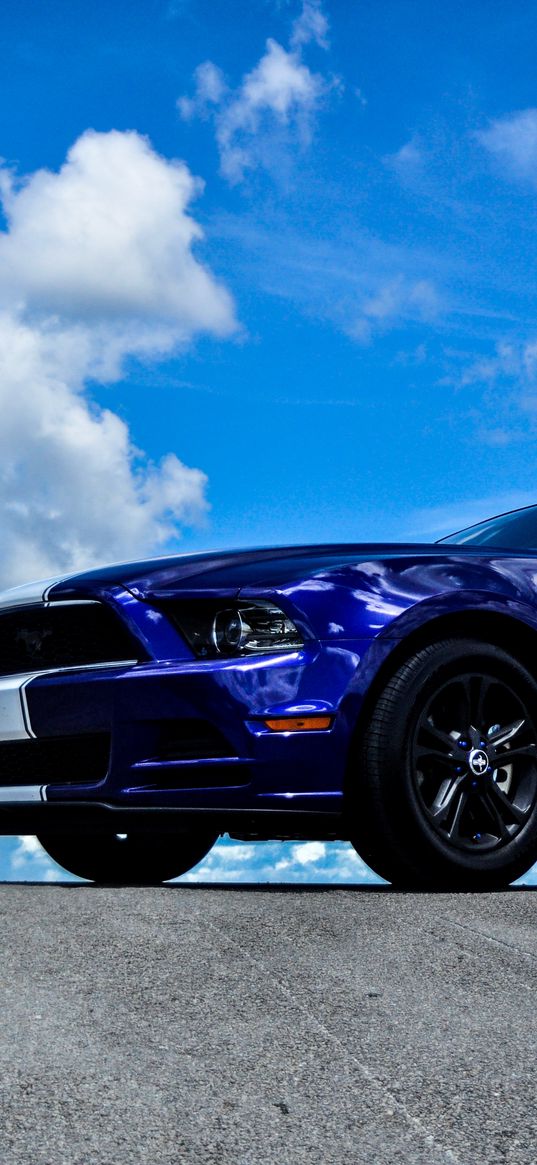 ford mustang, ford, side view