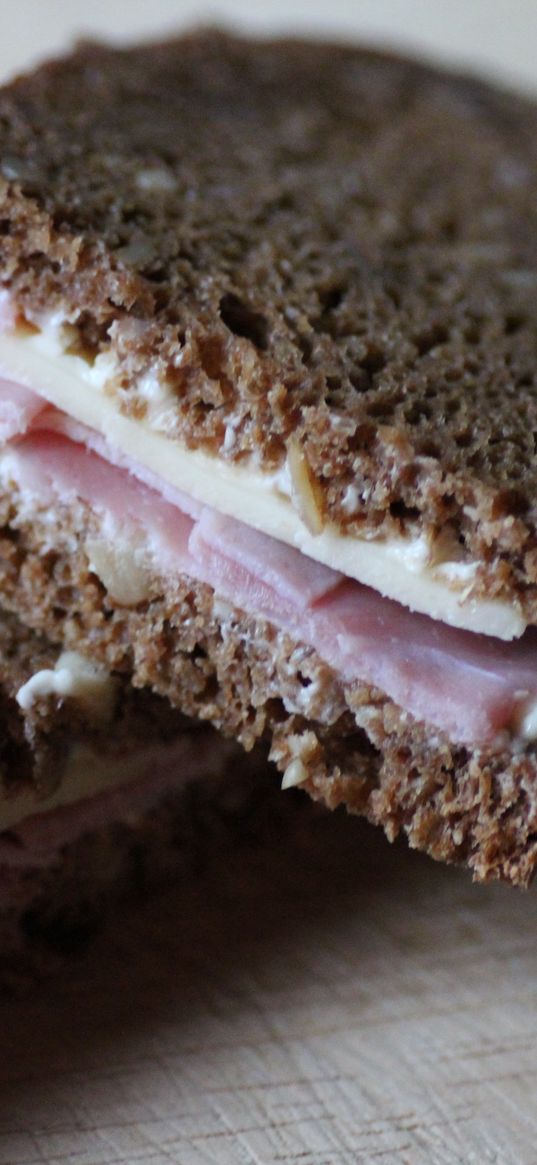 sandwich, ham, cheese, appetizing