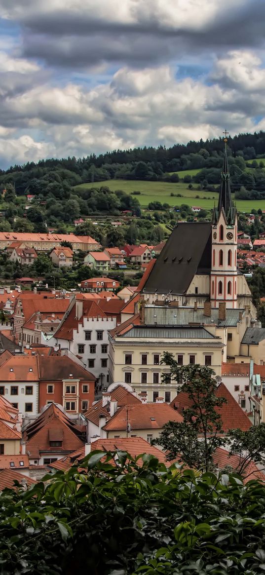 czech republic, buildings, architecture, trees