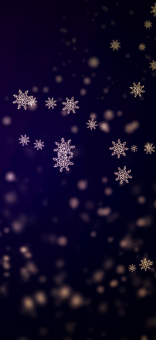 snowflakes, background, shiny, abstract