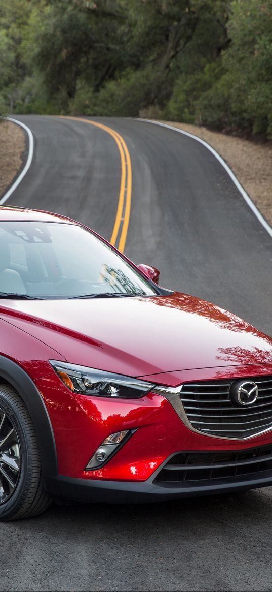 mazda, cx-3, side view