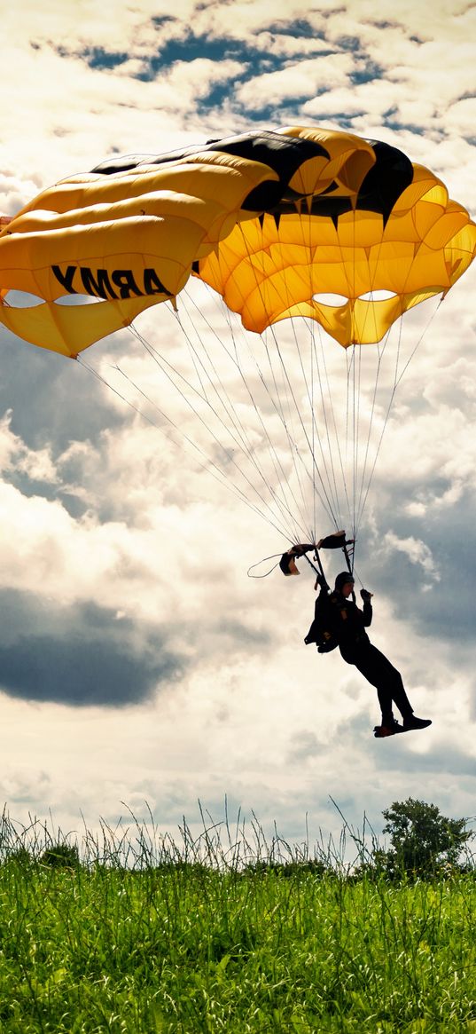 paraglider, paragliding, flying