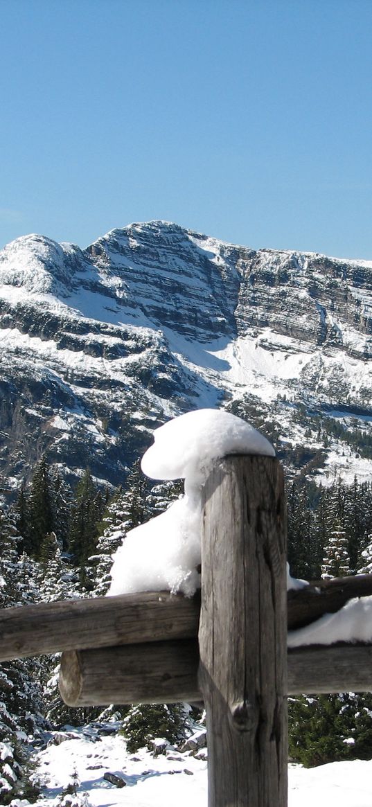 mountains, alps, snow, winter