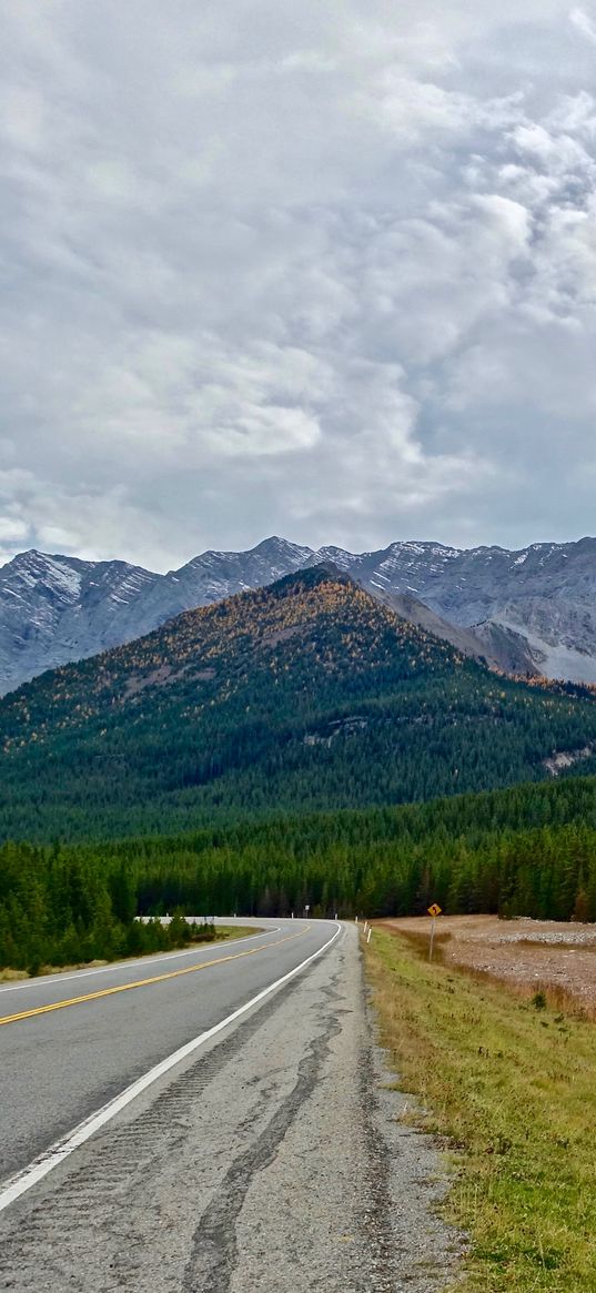 mountains, freeway, highway