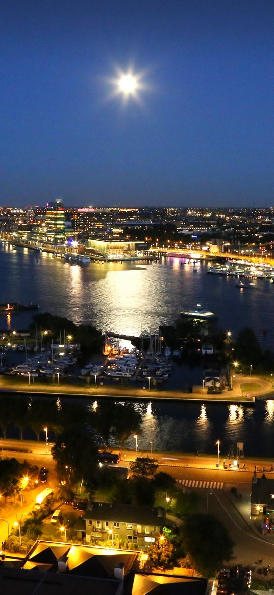 amsterdam, night city, netherlands