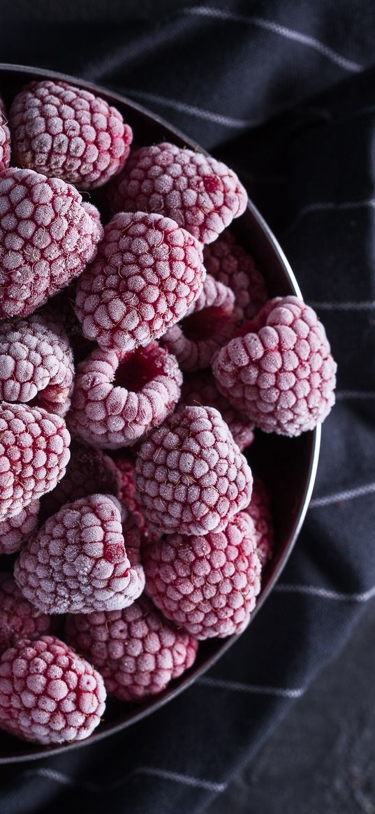 raspberries, berries, frozen