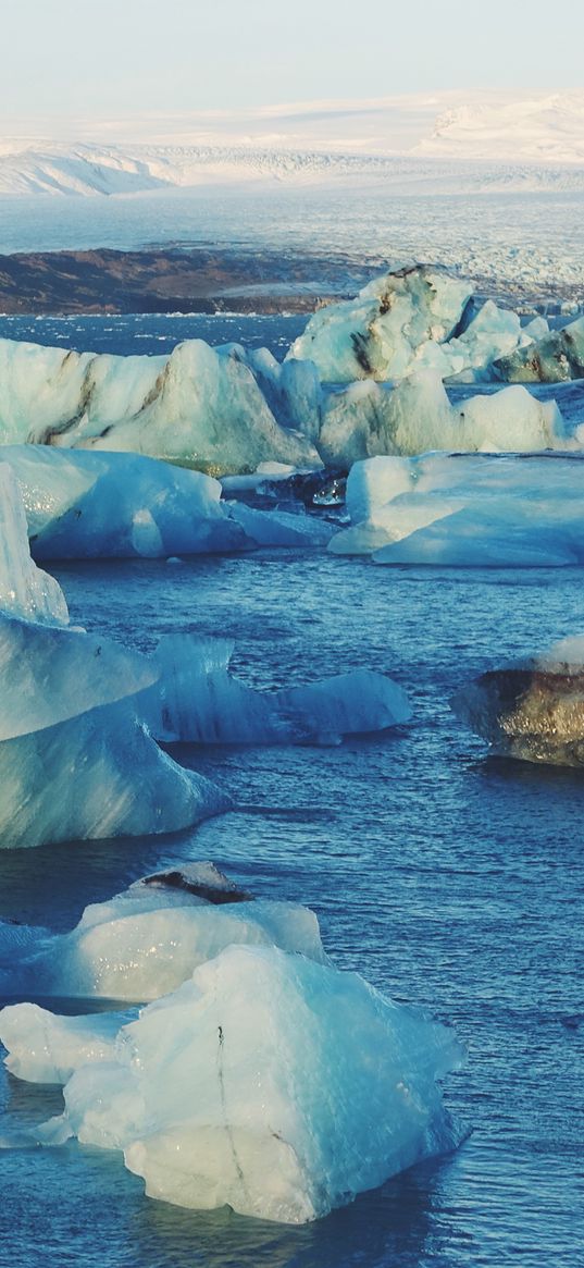 iceberg, ice floes, ocean