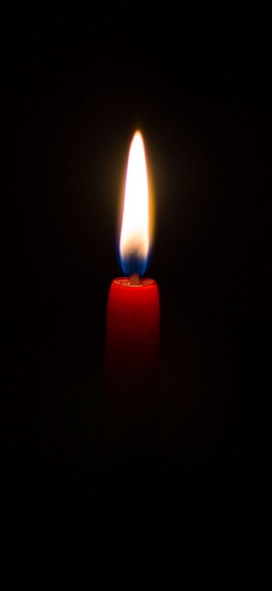 candle, flame, wax, dark background