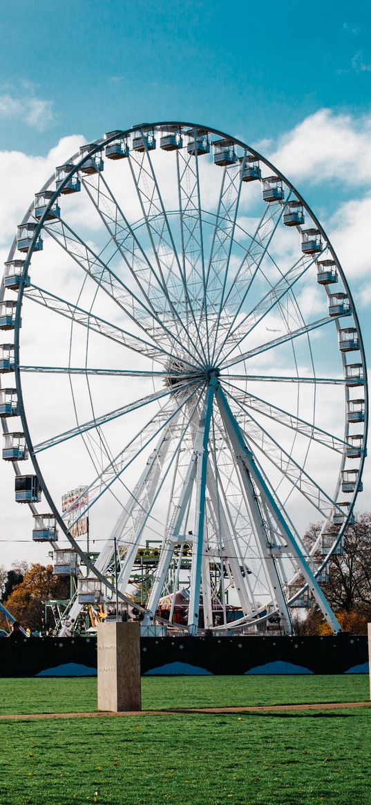 ferris wheel, attraction, park