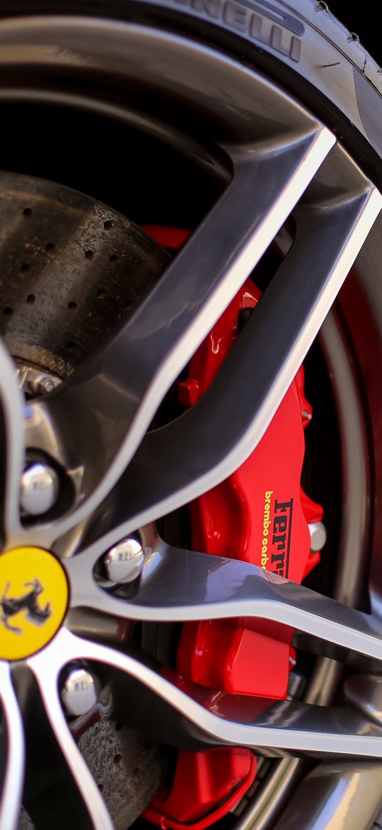 ferrari, tire, wheel, logo