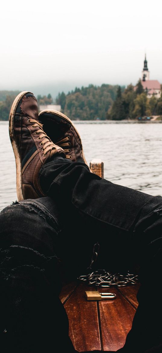 feet, boat, travel