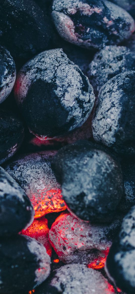 coals, fire, ashes