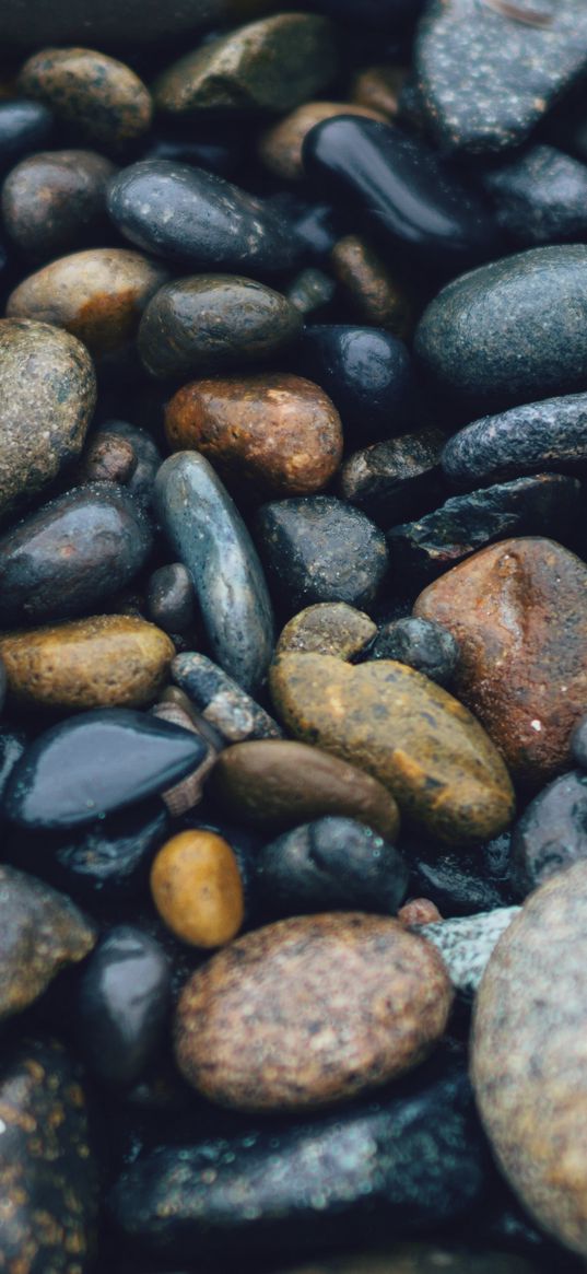 stones, sea, surface, smooth