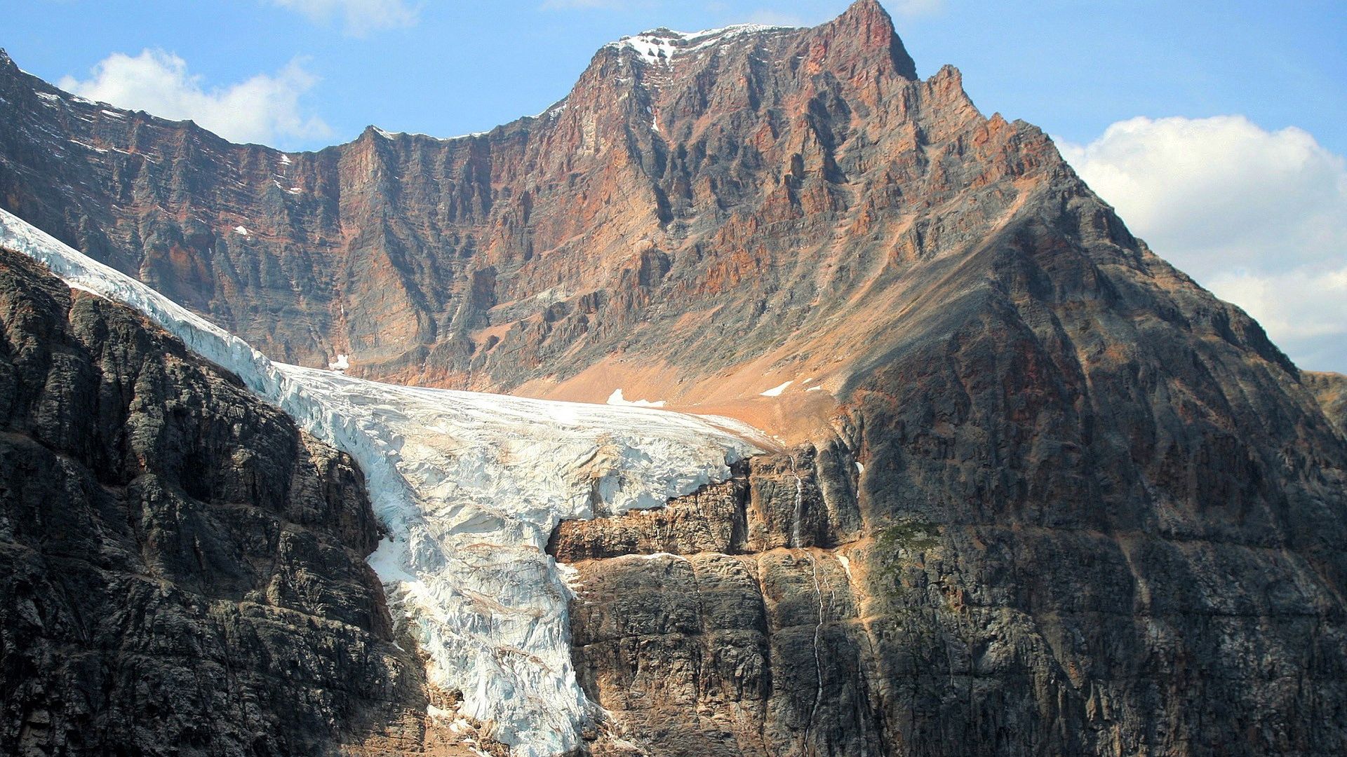 snow, mountains, avalanche, gorge