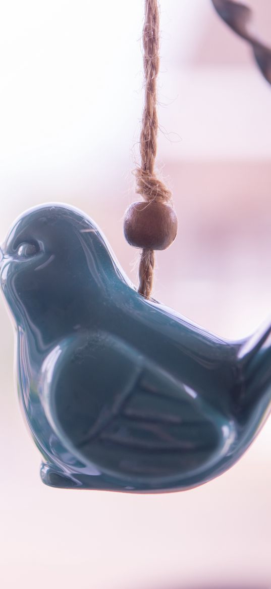 figure, bird, pendant