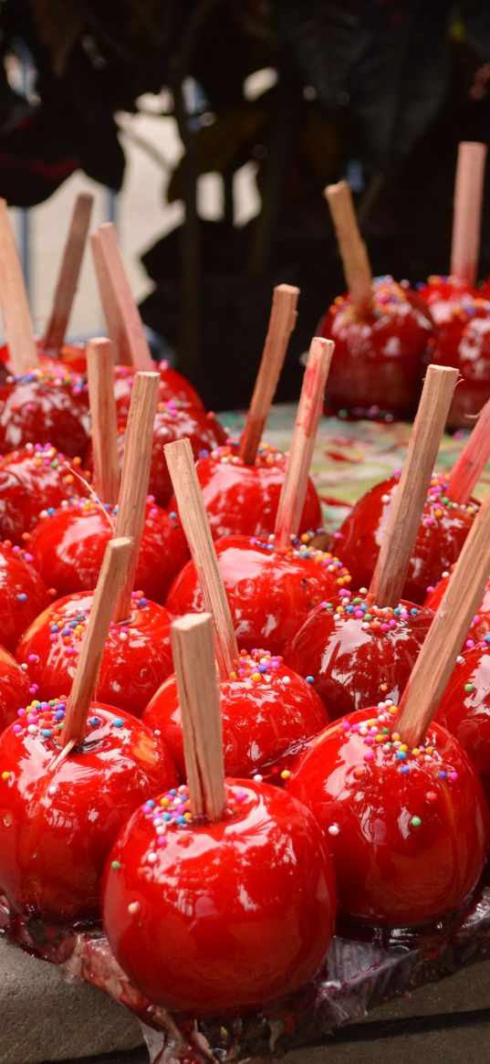 caramel apples, sweet, tasty