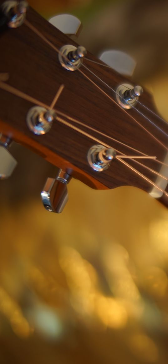 guitar, neck, strings