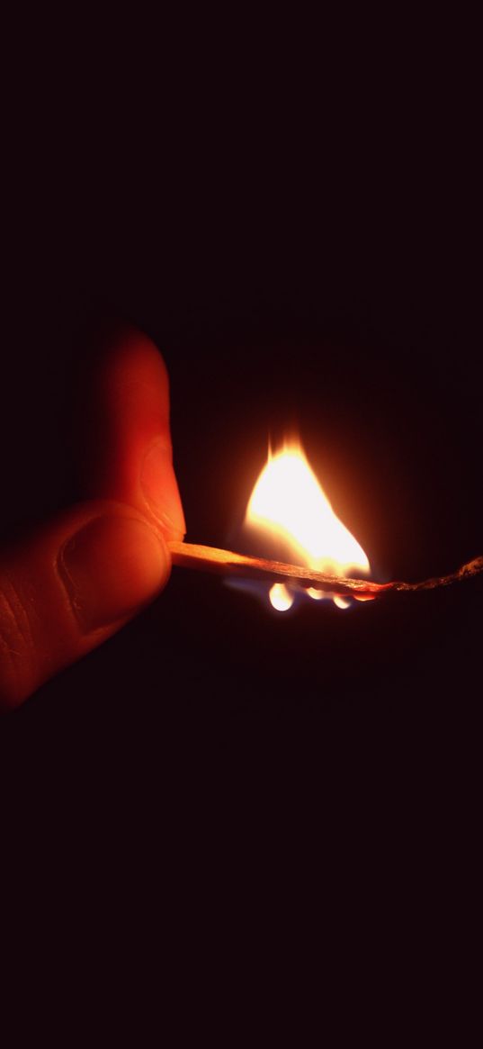 match, hand, fire