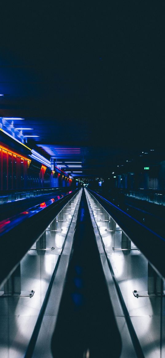 underground, tunnel, light